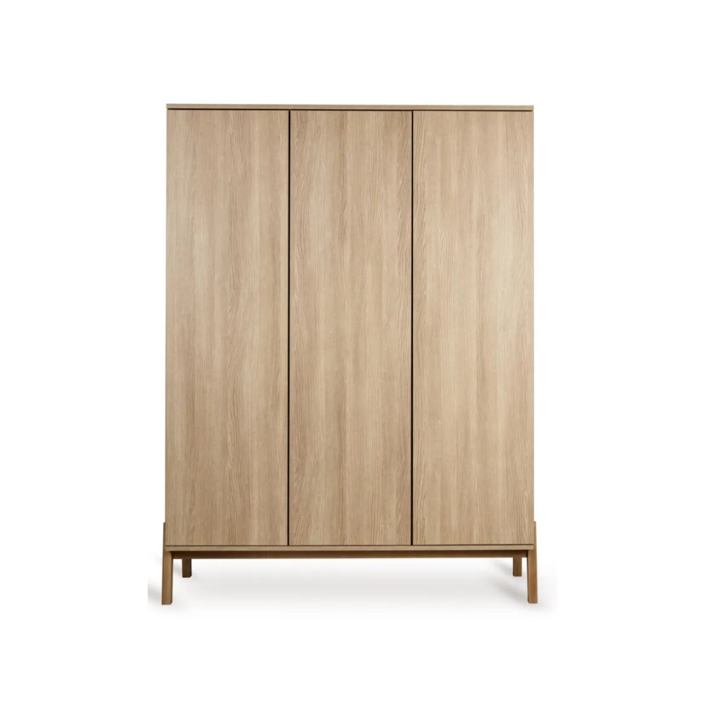 Quax 3-delige babykamer (meegroeibed L 140 x B 70 cm + commode met verlengstuk + kast met 3 deuren) Ashi Honey Ash