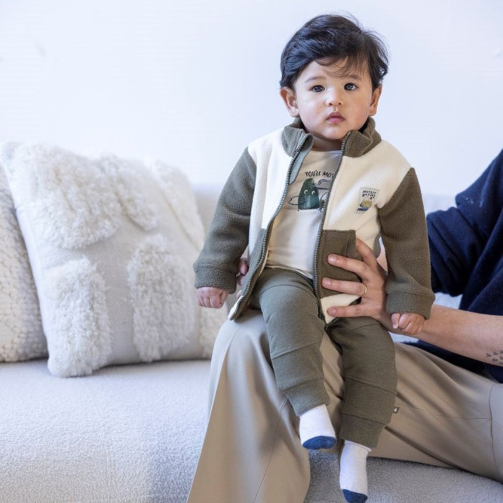 Feetje Sweatvest fleece Mountain Offwhite