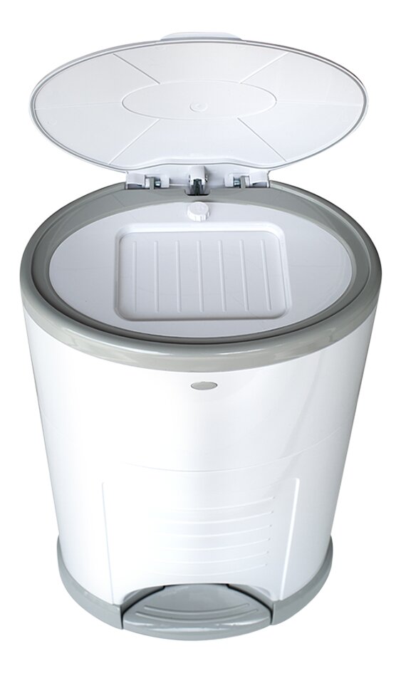 Korbell Poubelle à langes blanc