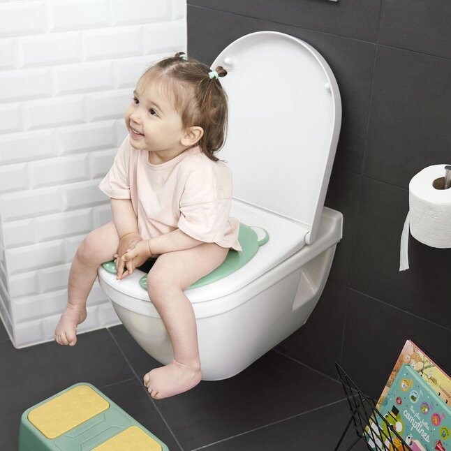 Badabulle Réducteur de WC pliable vert