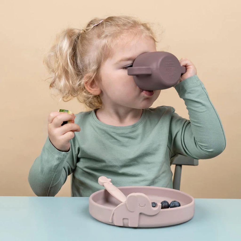 Done by Deer Set repas 3 pièces Peekaboo Deer Friends Powder