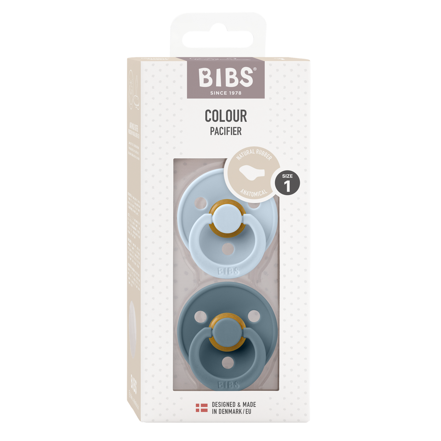 Bibs Sucette 0 - 6 mois Petrol/Blue - 2 pièces