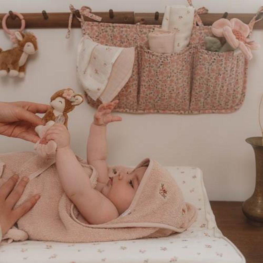 Little Dutch Housse pour matelas à langer Fairy Blossom blanc