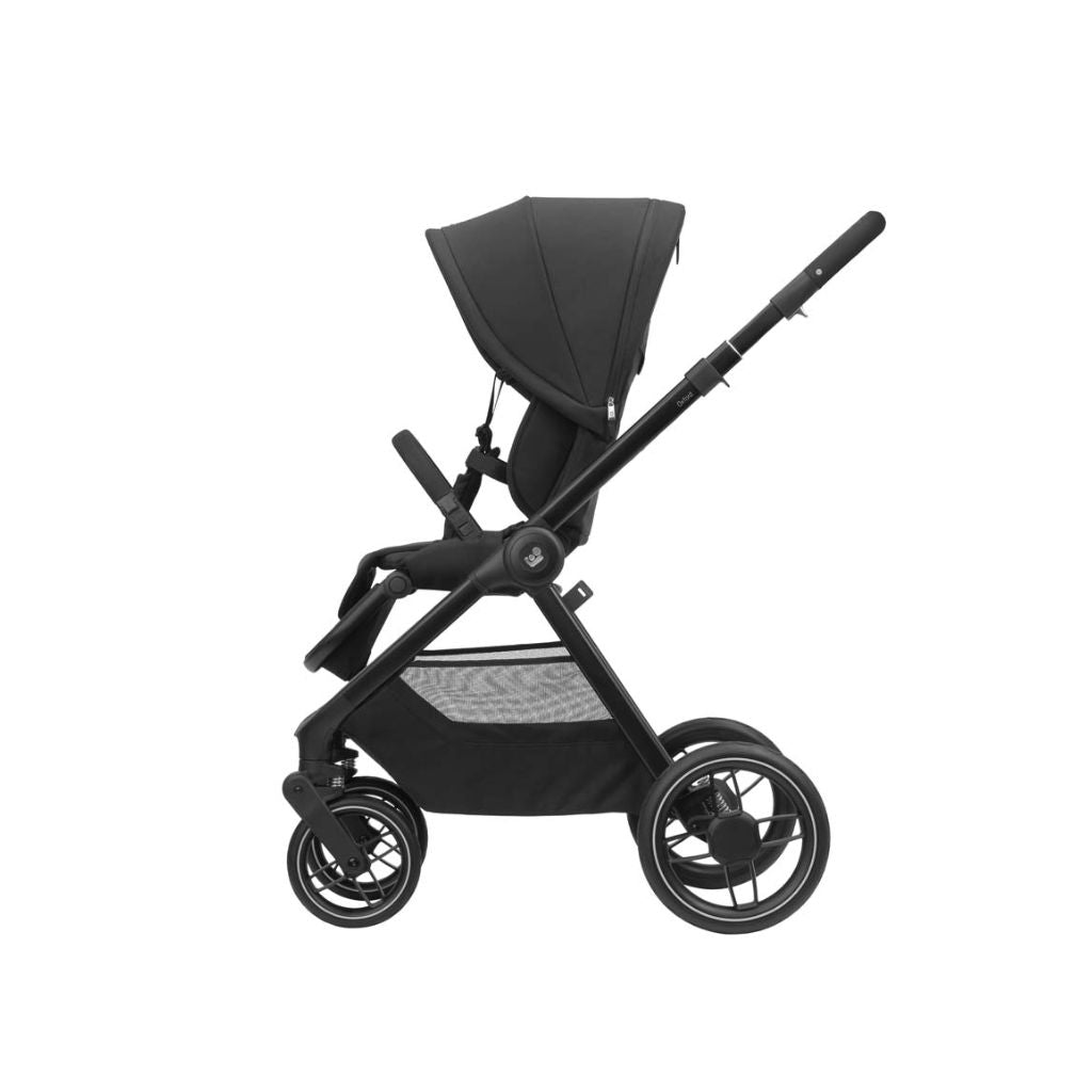 Maxi-Cosi Kinderwagen 5-in-1 Oxford Twillic Black + Sense draagmand + adapter + autostoel Pebble 360 pro 2 + basis Familyfix 360 Pro