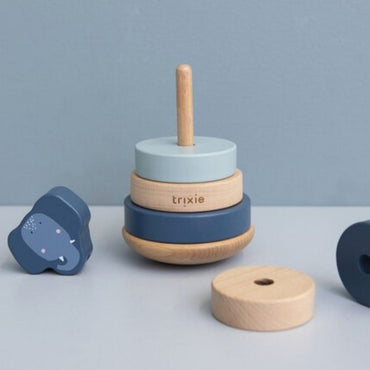 Trixie Pyramide à empiler en bois Animals Mrs.Elephant