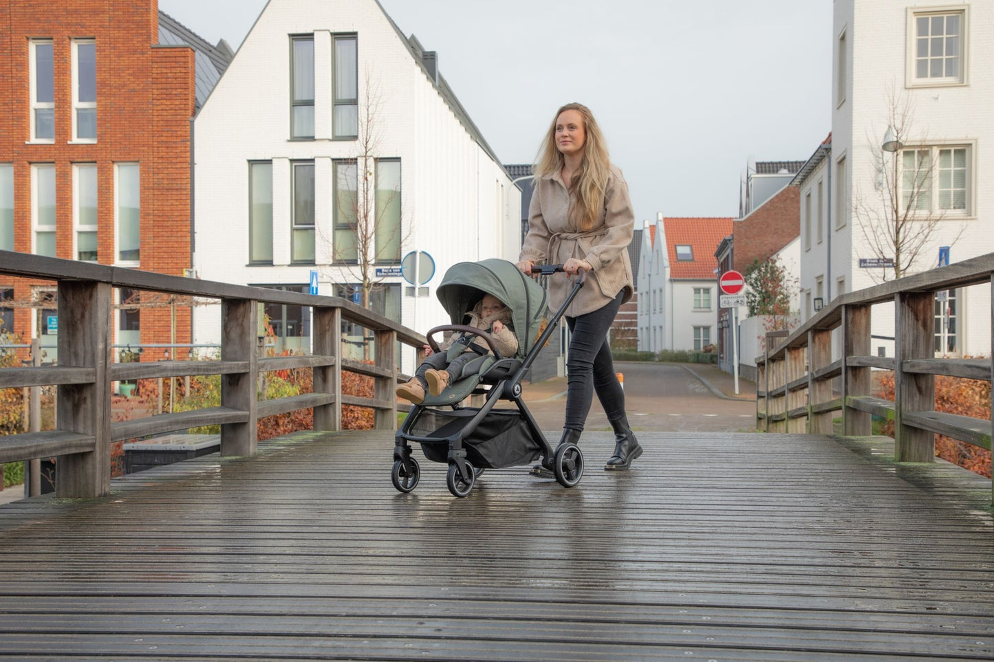 Topmark 3-in-1 Kinderwagen Diaz olijfgroen