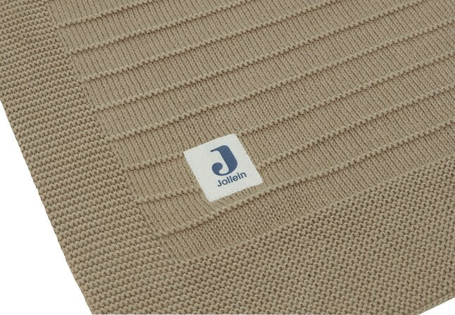 Jollein Couverture pour lit Pure Knit Biscuit