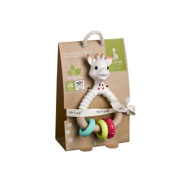 Sophie de Giraf Rammelaar/bijtring So'Pure Natur'rings