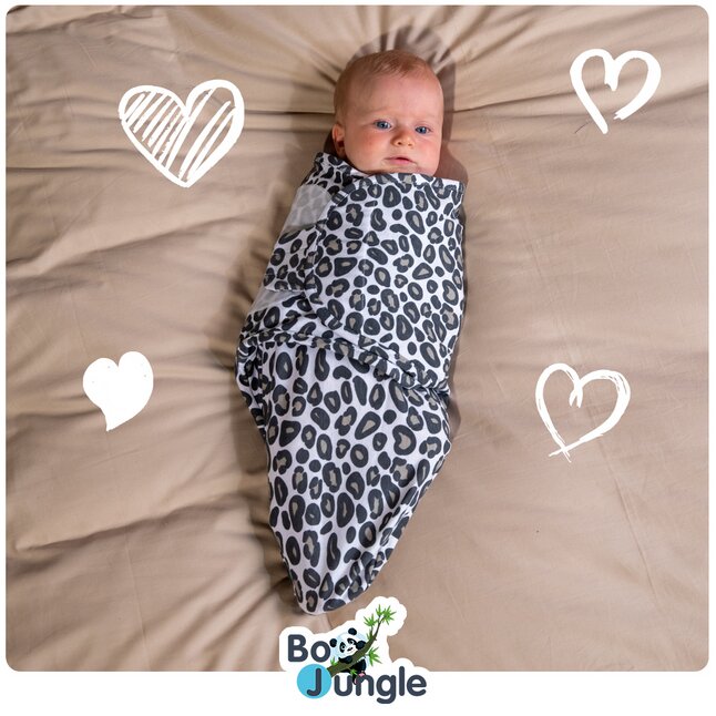 Bo Jungle Couverture d'emmaillotage B-Wrap Leopard