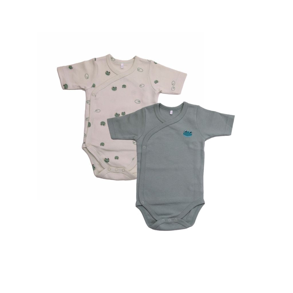 Dreambee Body cache-coeur à manches courtes Oscar vert - 2 pièces