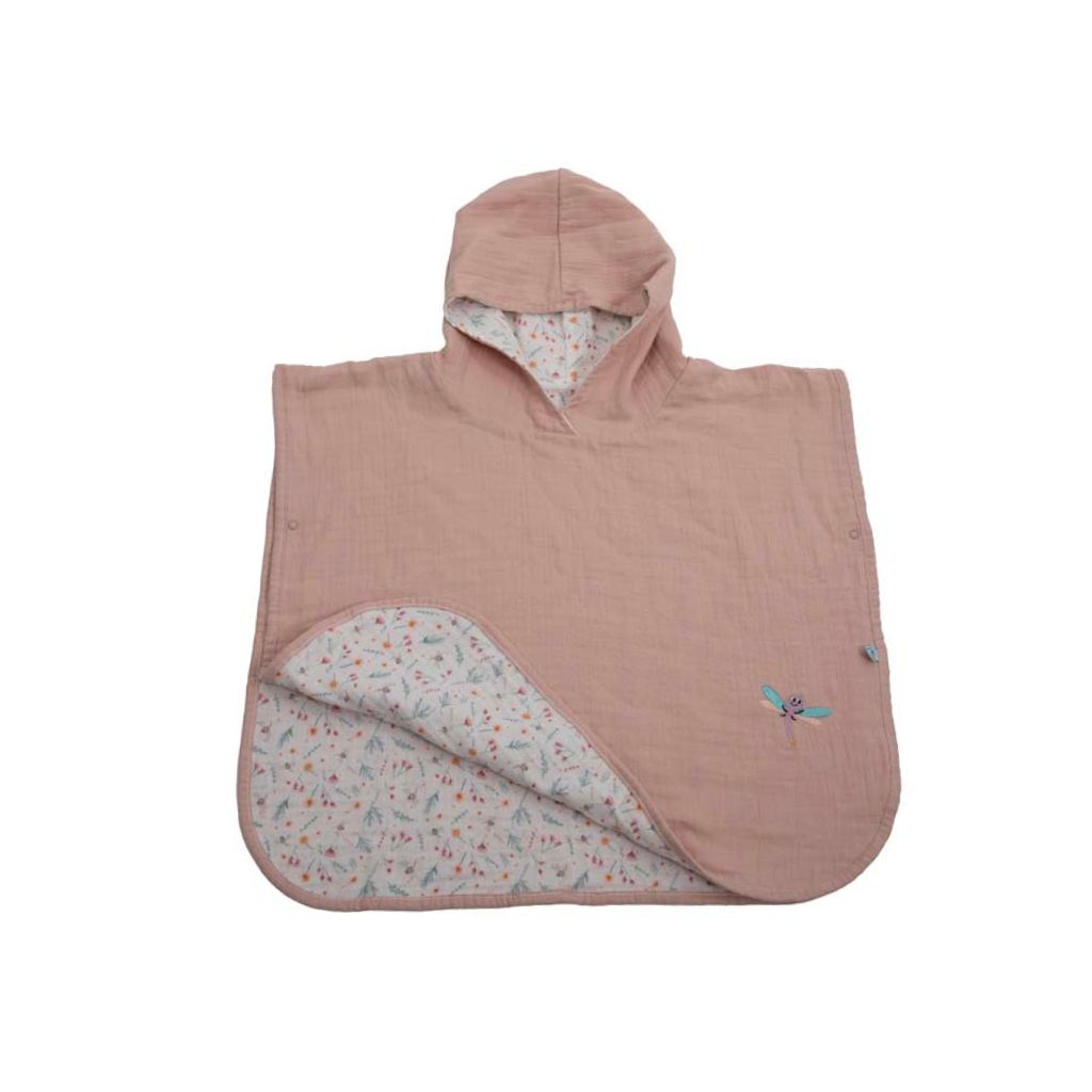 Dreambee Poncho Oscar reversible flowers