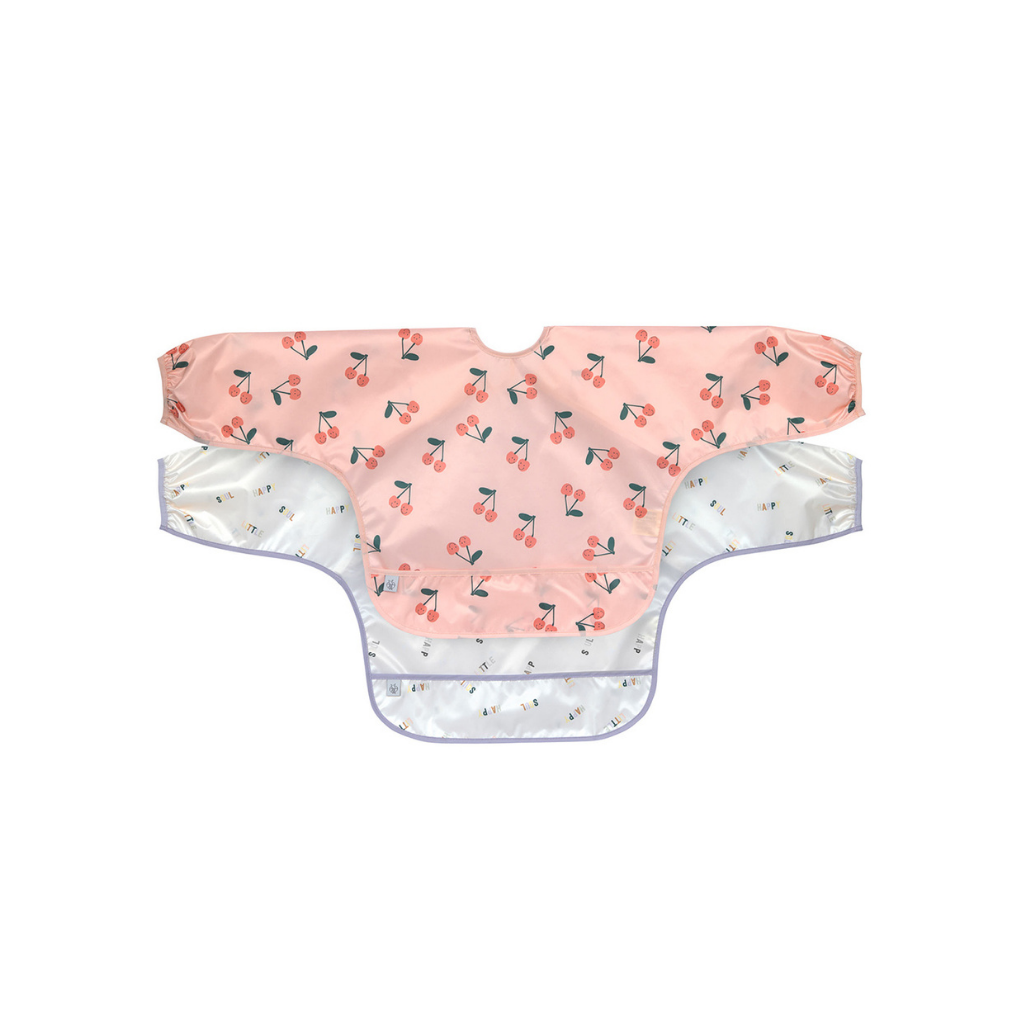 Lässig Bavoir à manches Happy Fruits Cherry Multi - 2 pièces