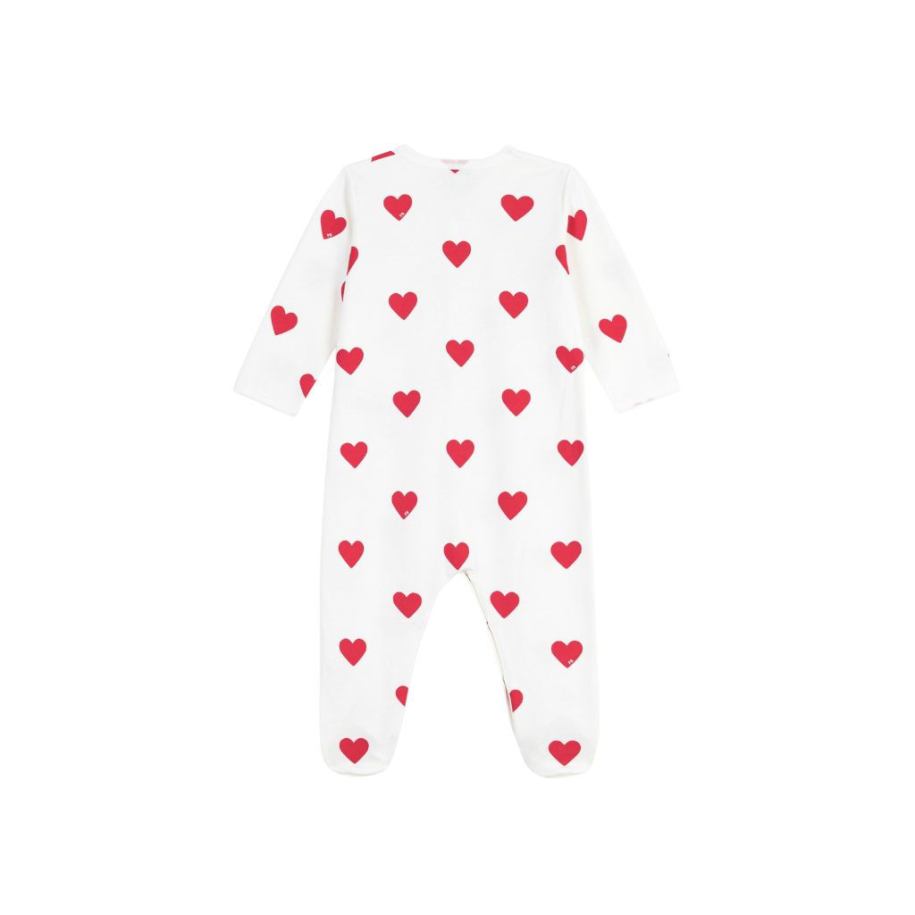 Petit Bateau Pyjama Cœur rouge