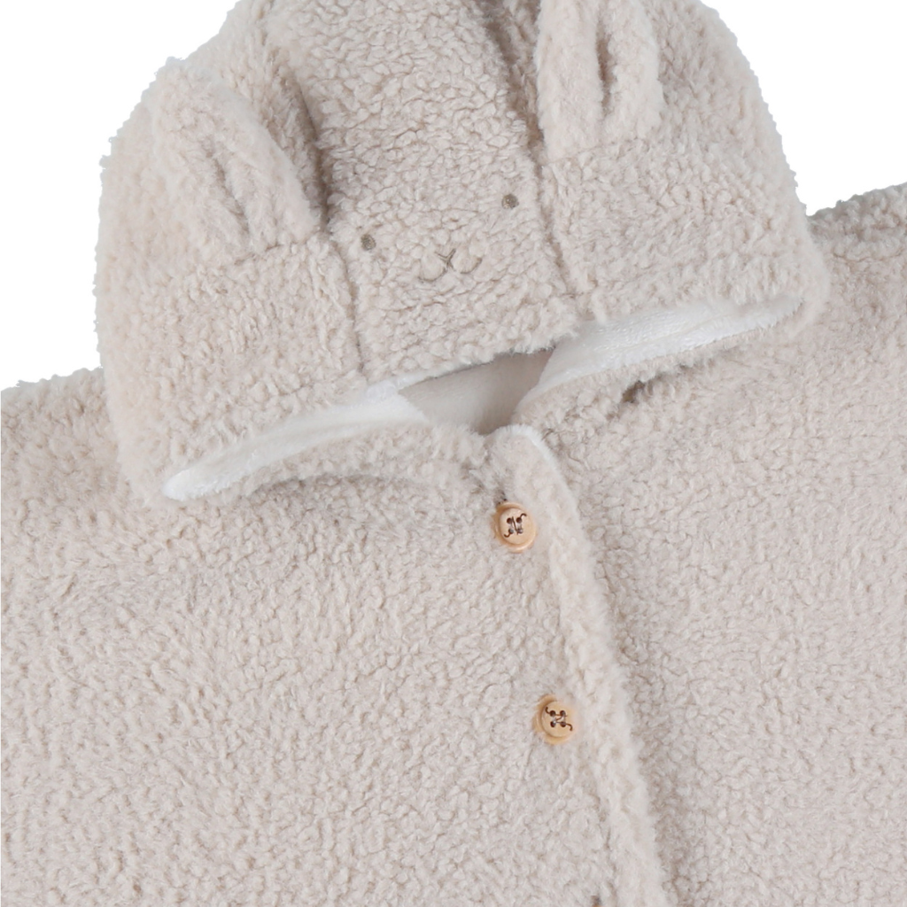 Noukie's Poncho in Groloudoux® beige 6-12M