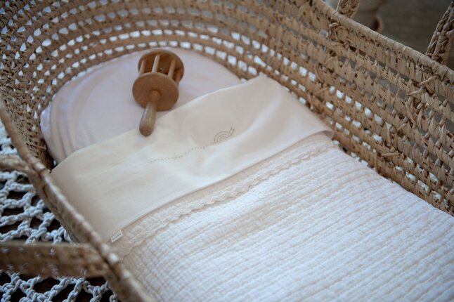Koeka Deken voor wieg of park Elba Lace Milky