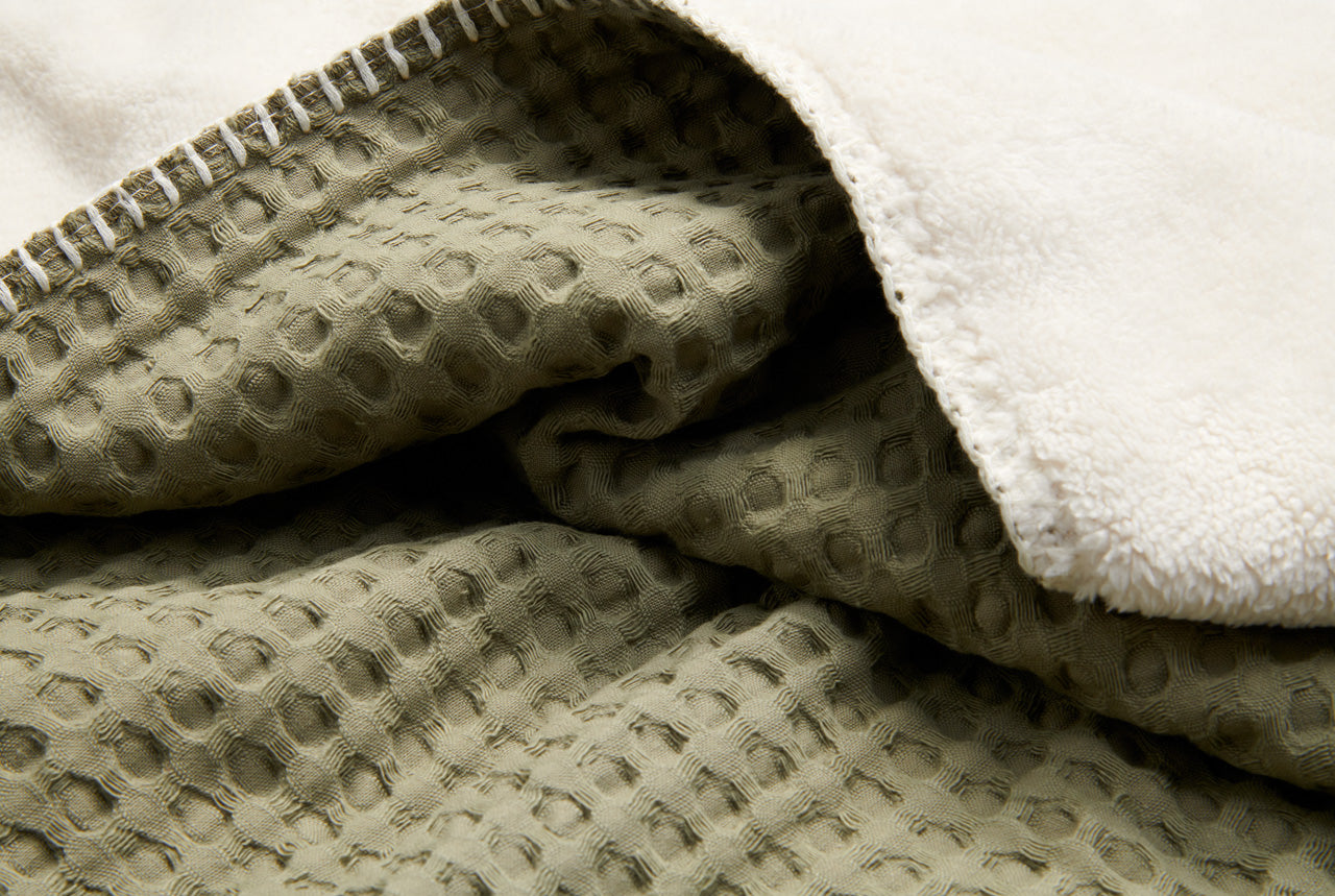Koeka Couverture pour berceau ou parc Oslo Moss teddy