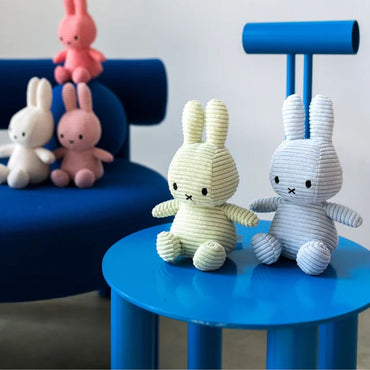 Knuffel Ribfluweel Nijntje Ice Blue 23 cm