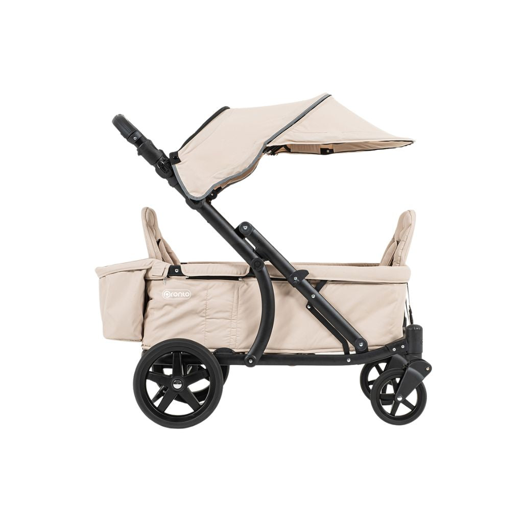 Pronto Stroller Bolderkar Sand Beige + bekerhouder