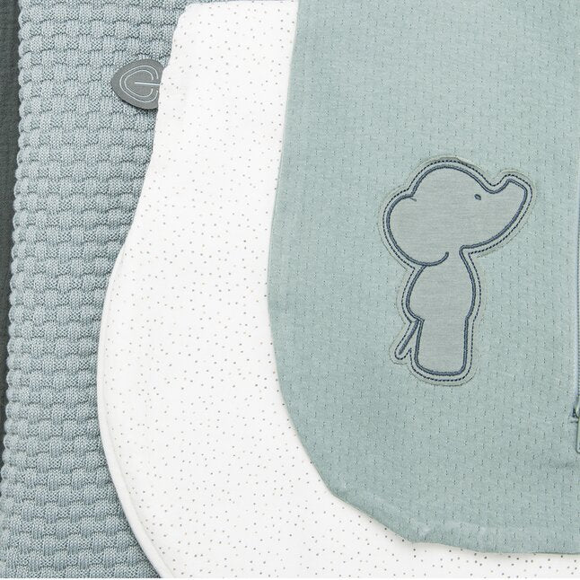 Nattou Sac de couchage d'été Axel & Luna tetra vert clair 60 cm