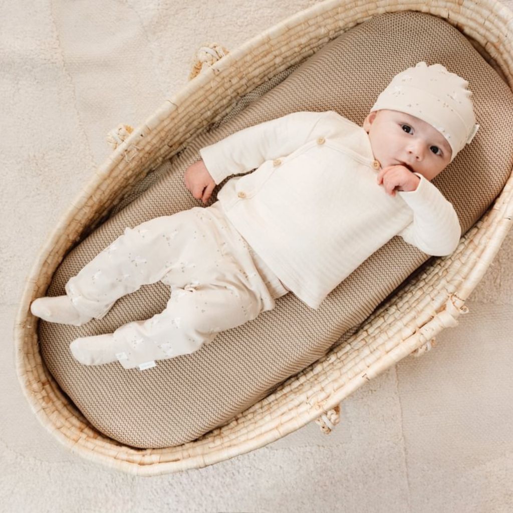 Little Dutch Bonnet Little Goose Beige unisexe