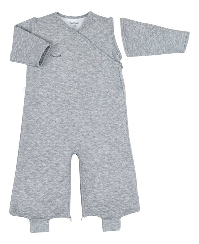 Bemini Sac de couchage mi-saison Magic Bag Pady Quilted Jersey gris 70 cm