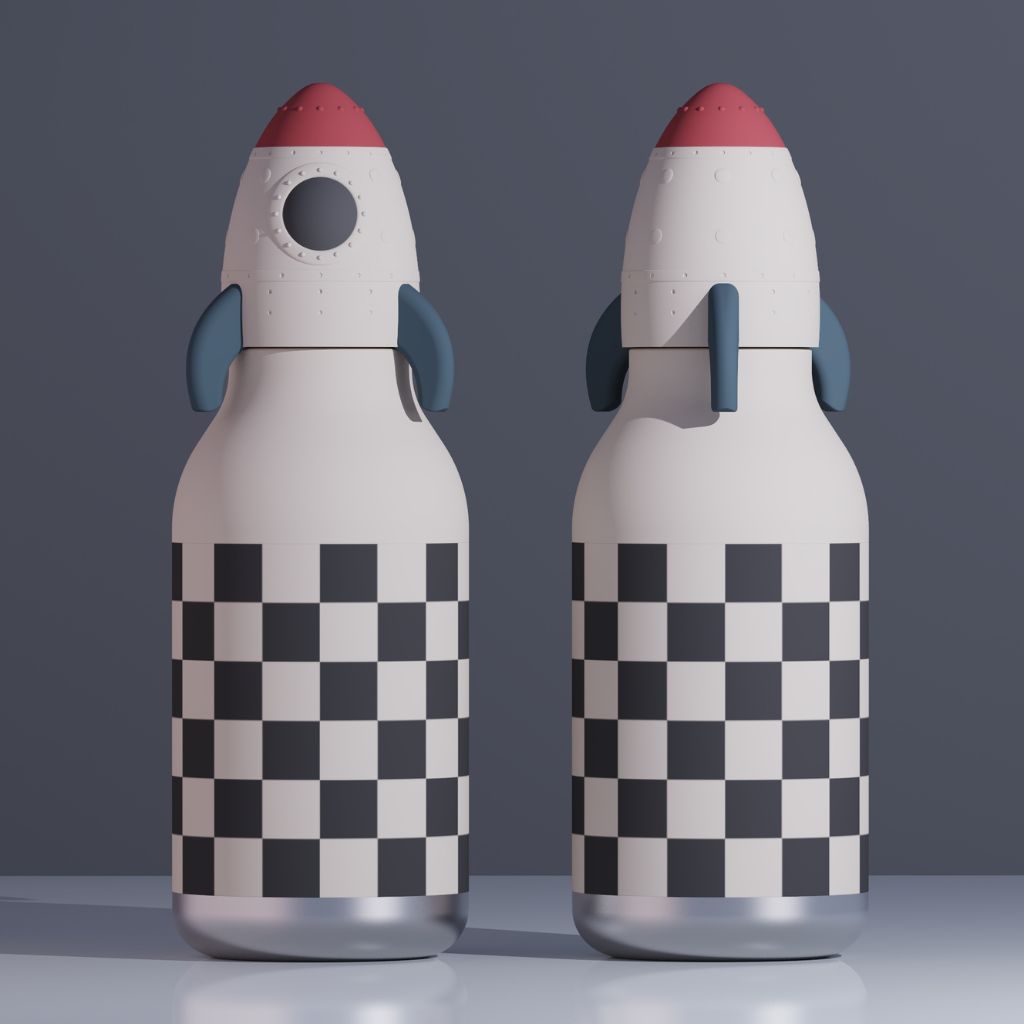 Asobu Gourde isotherme Bestie Rocket Checker 460 ml