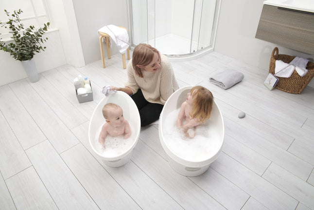 Shnuggle Baignoire pour enfants blanc-gris clair