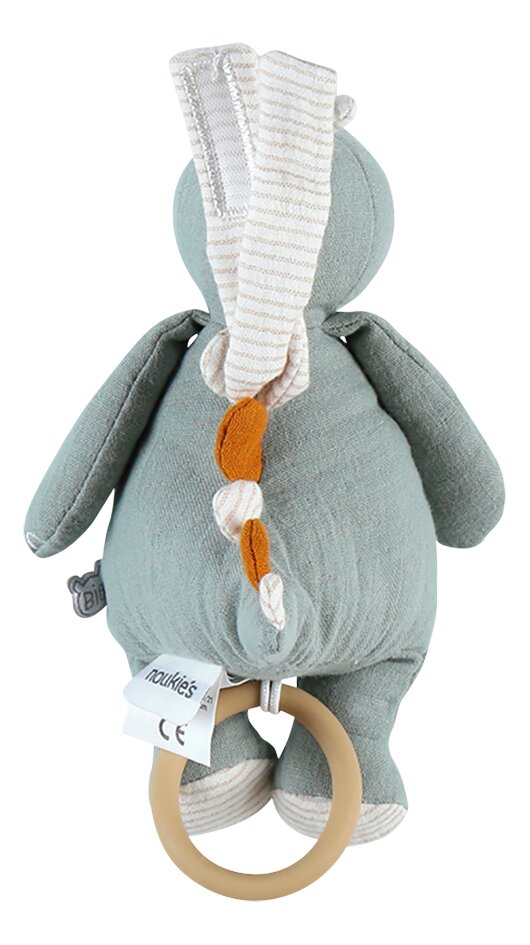 Noukie's Peluche musicale Tiga, Stegi & Ops - Stegi 20 cm