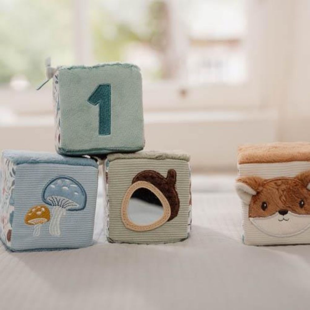 Little Dutch Blocs en tissu Forest Friends - 4 pièces