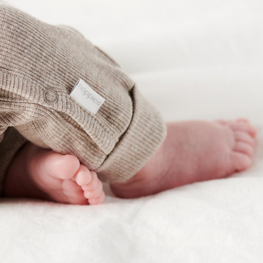 Noppies Pyjama Rib Nevis overslag Taupe melange maat 44