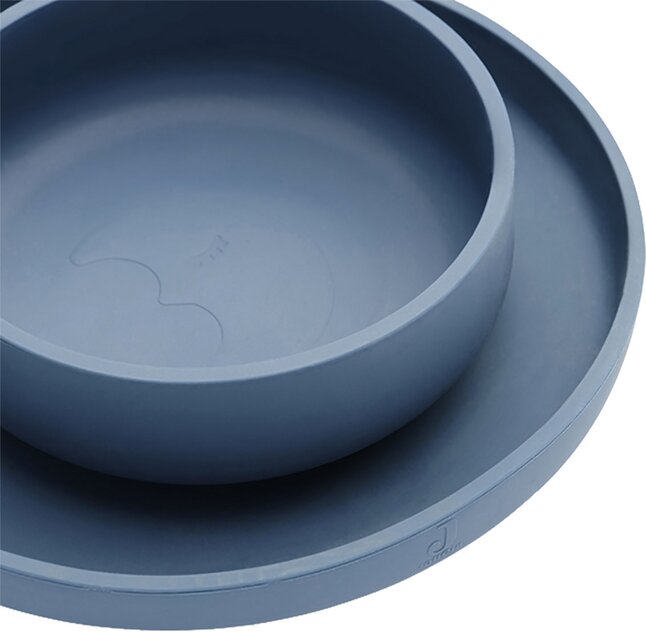 Jollein Set repas 4 pièces Jeans Blue