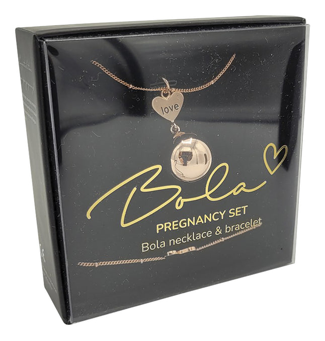 Bola Set grelot de grossesse et bracelet Rose/Gold