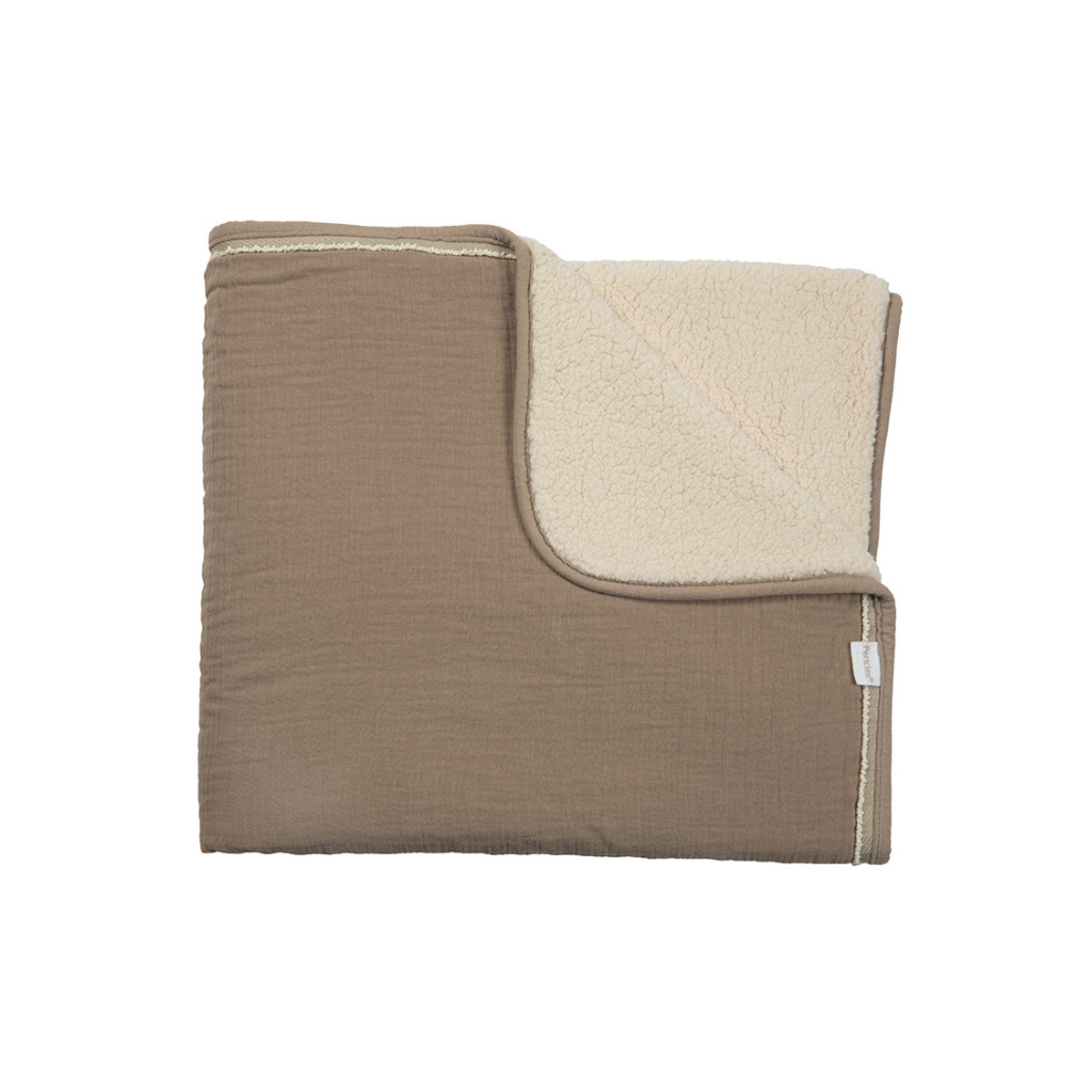 Pericles Deken voor bed Chocolate bruin/Cream B 100 x L 150 cm