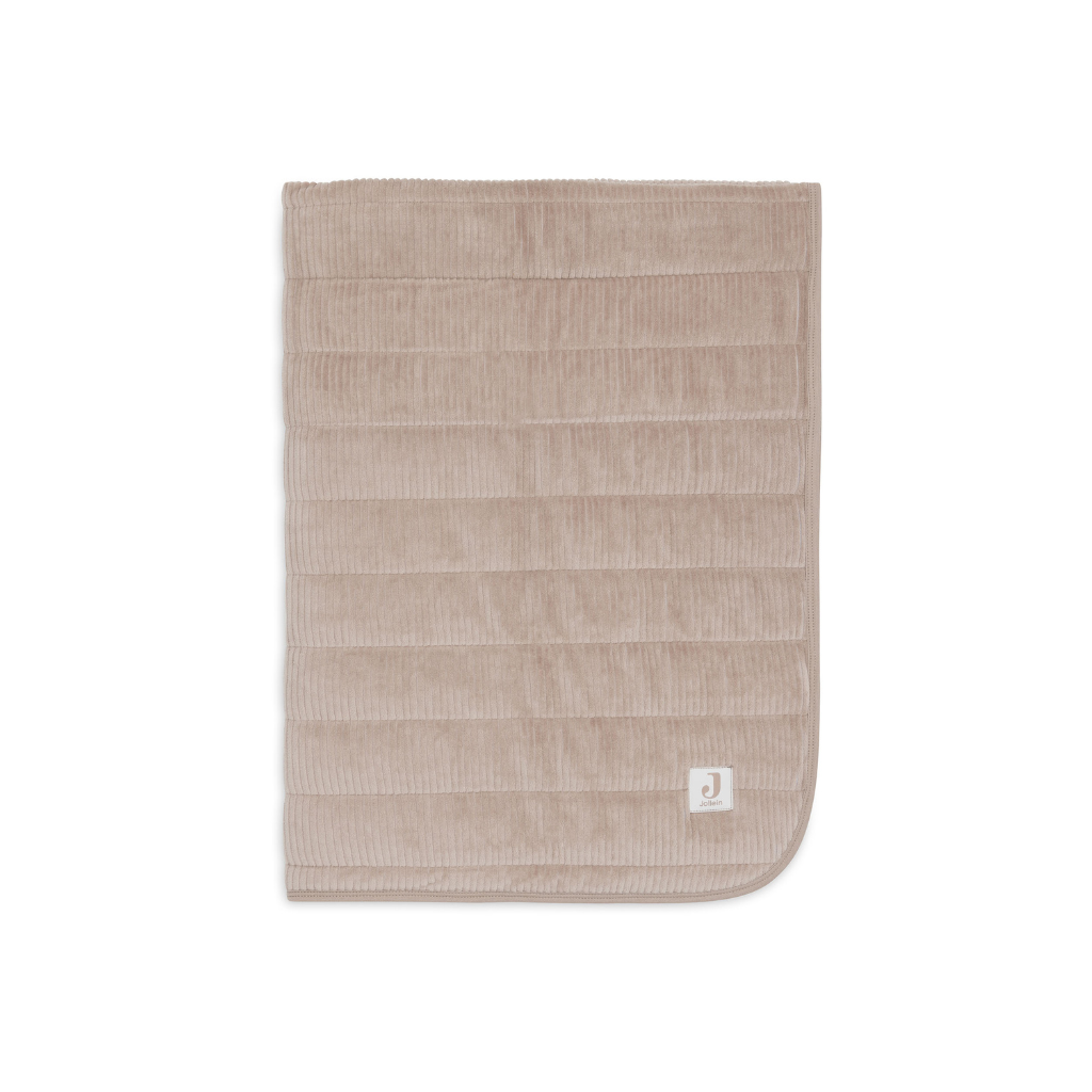 Jollein Couverture pour berceau Velvet Rib Milky Coffee 75 x 100 cm