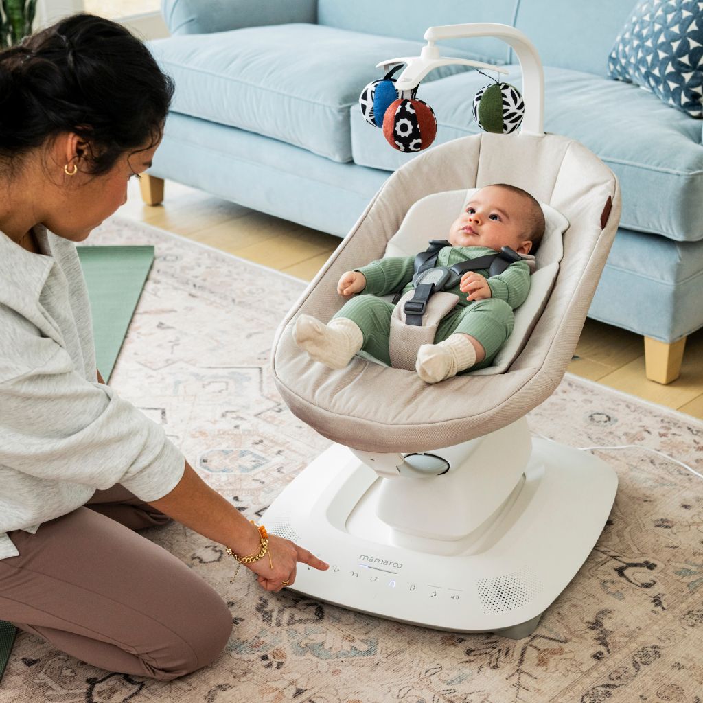 MamaRoo Schommelstoel met inlegkussen Jake Charcoal