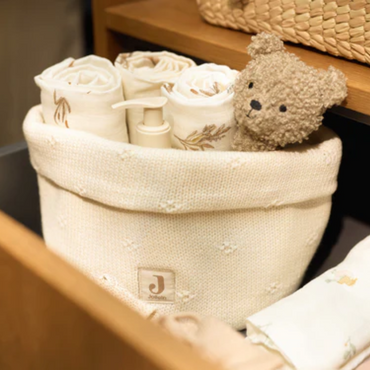 Jollein Panier de rangement Commode Cosy Knit Ivory