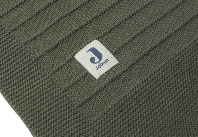 Jollein Couverture pour lit Pure Knit Leaf Green