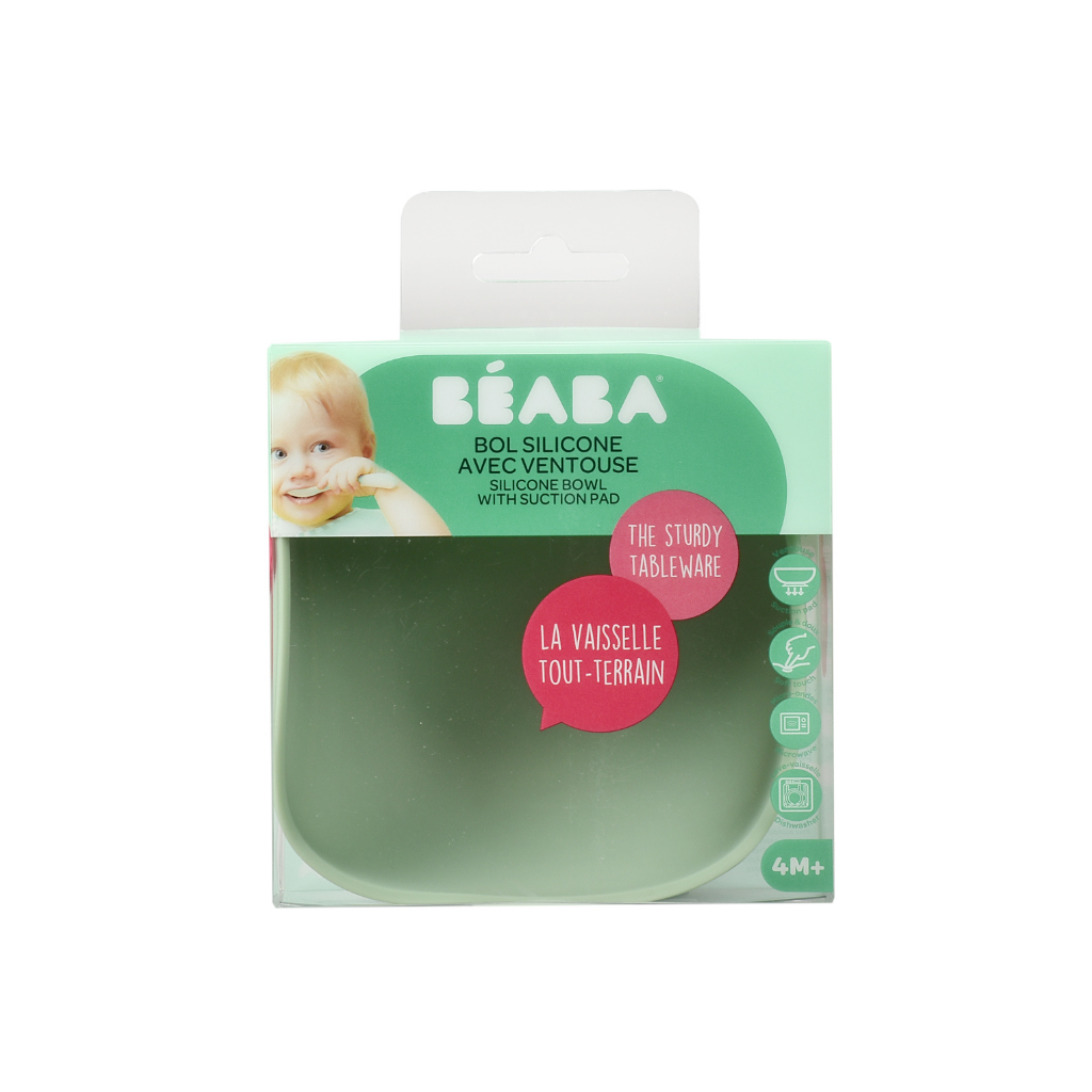 Béaba Siliconen kom met zuignap Sage Green