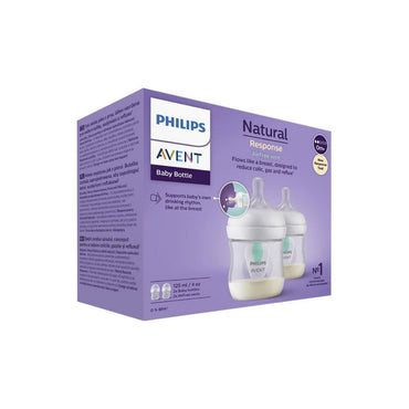 Philips AVENT Biberon Natural Response AirFree transparent 125 ml - 2 pièces