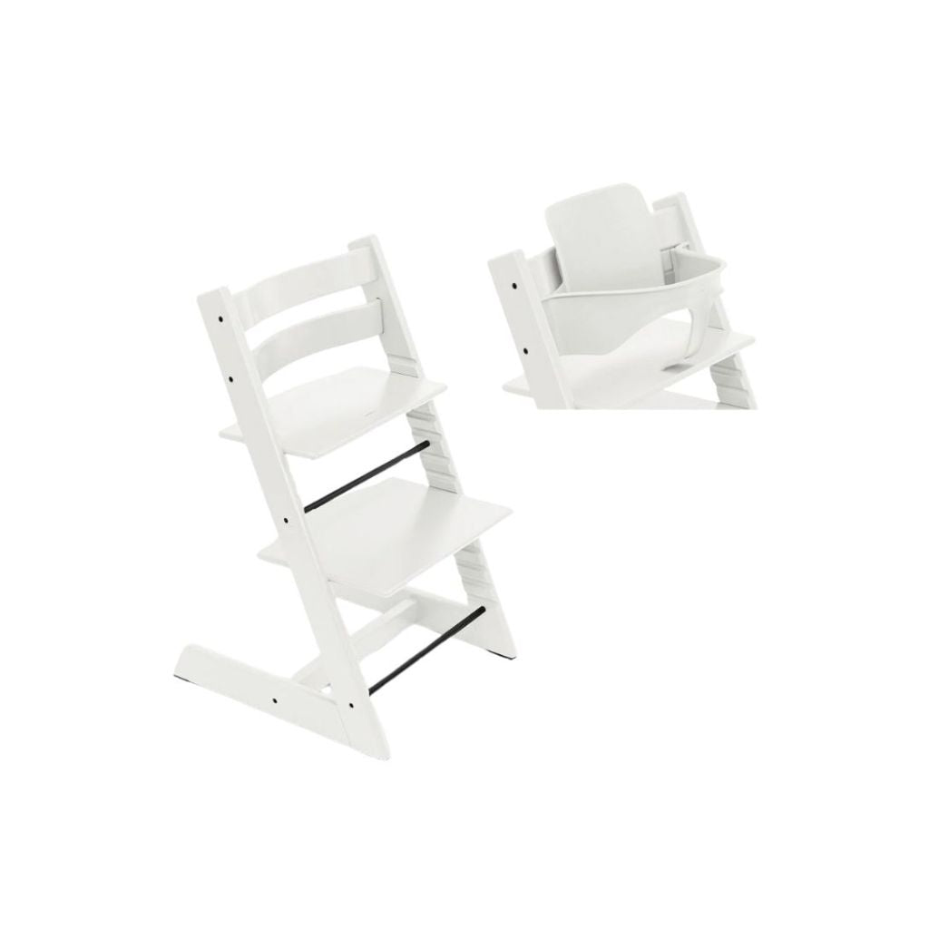 Stokke® Eetstoel Tripp Trapp® + Baby Set² wit