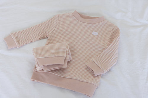 Feetje Pyjama Wafel Vieux Rose Melange