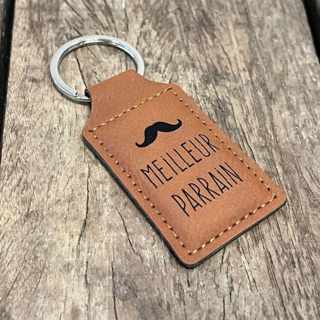 Dotti Sleutelhanger Leather Meilleur Parrain