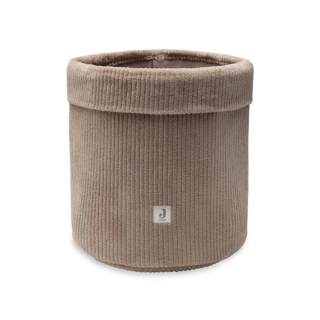 Jollein Panier de rangement Cloudy Rib Milky Coffee 14 x 18 cm