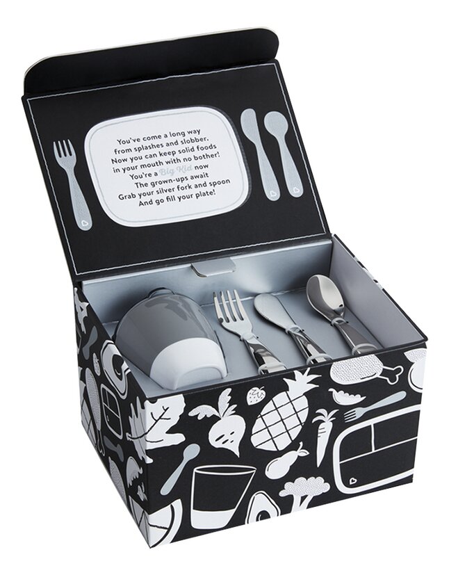 Munchkin Set repas Grow up Dining Black