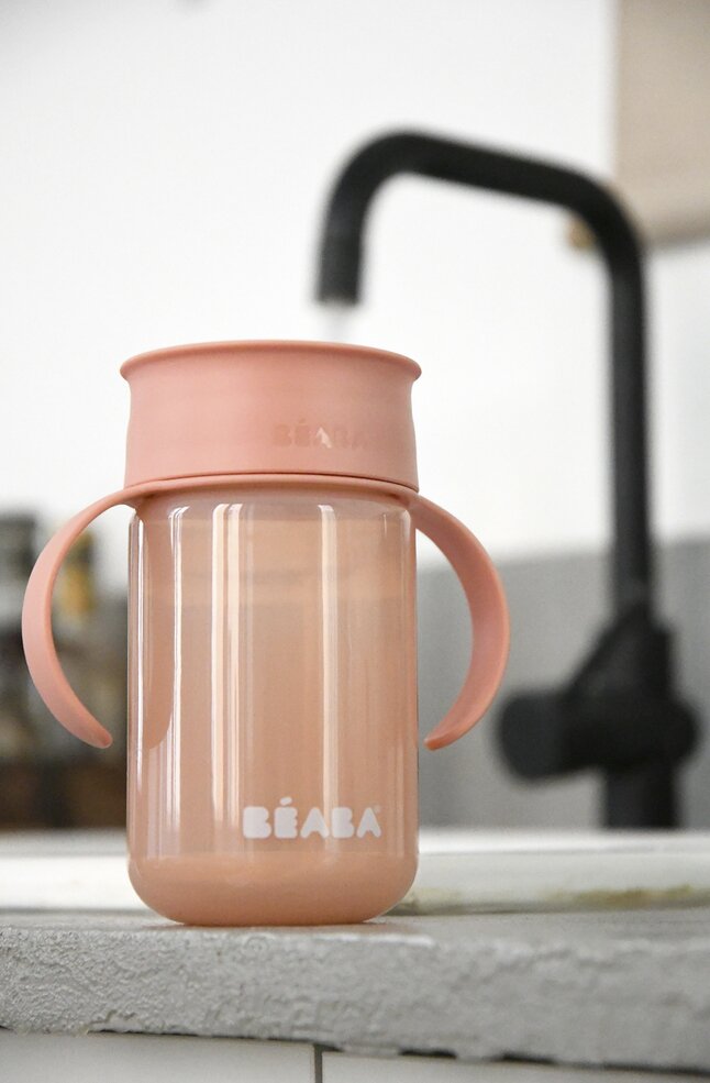 Béaba Gobelet d'apprentissage 360° rose 340 ml