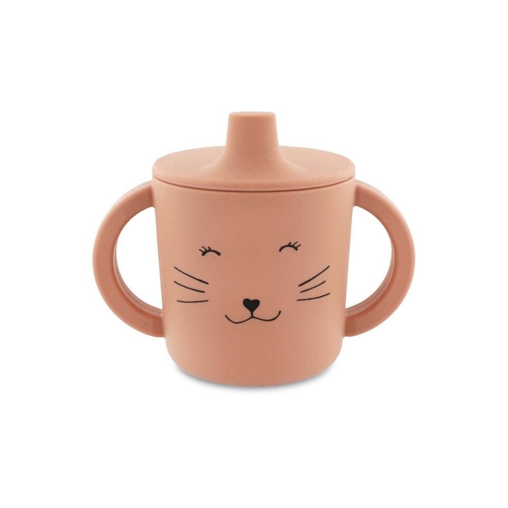 Trixie Gobelet à bec avec poignées Mrs. Cat Rosé
