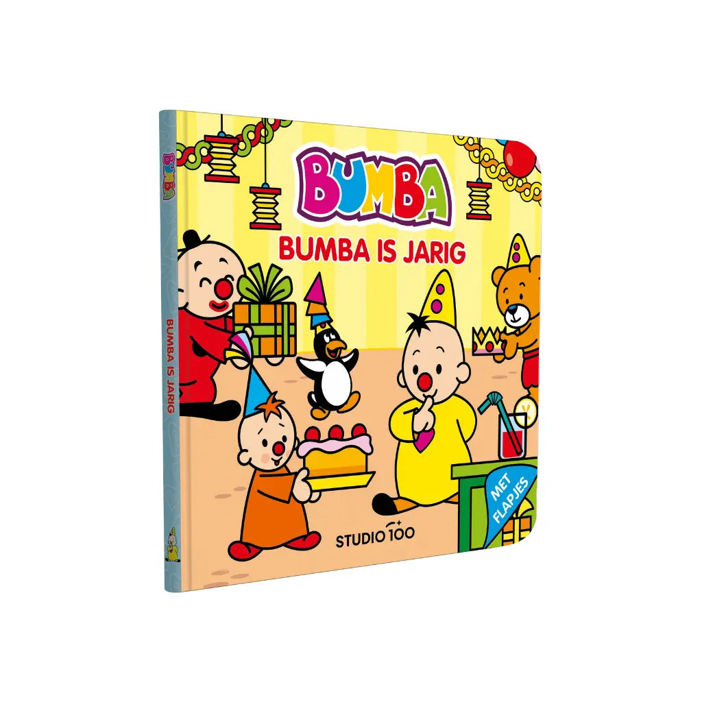 Bumba kartonboek met flapjes - Bumba is jarig Bumba