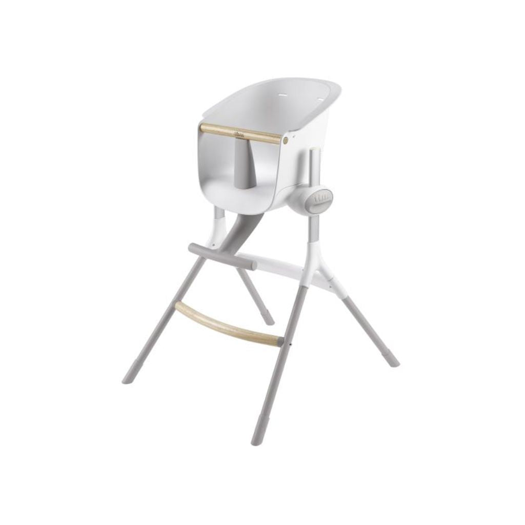 Eetstoel, Up&Down, Beaba, grijs/wit