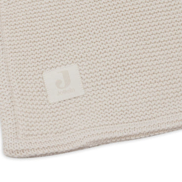 Jollein Couverture pour lit Basic Knit Oatmeal/Velvet 100 x 150 cm