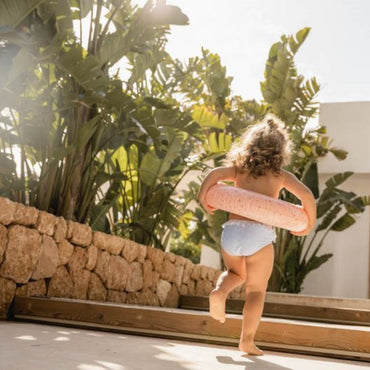 Little Dutch zwembroekje ruches Daisies Blue,62/68 ,blauw,Girls